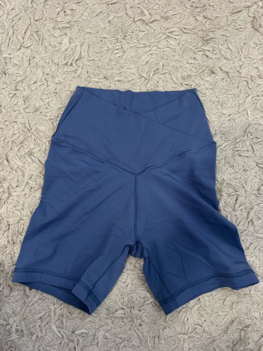 aerie High-Rise Bike Shorts in Deep Blue